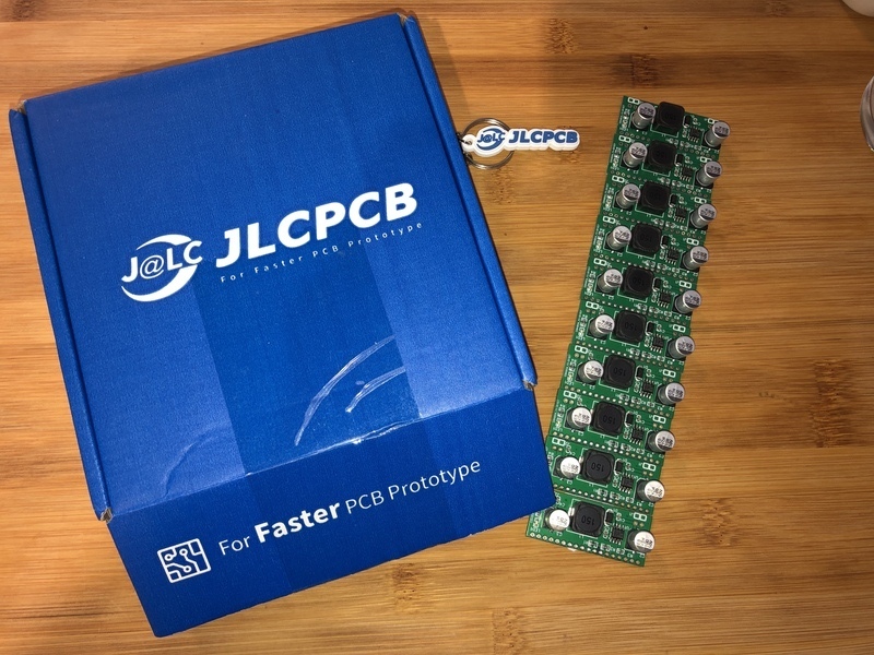 Panel of DC-DC converter boards