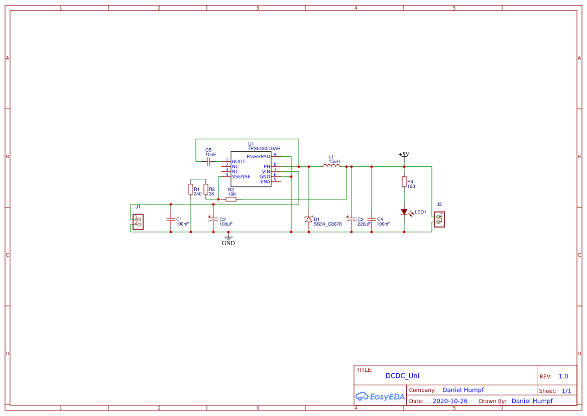 DC-DC converter schematic